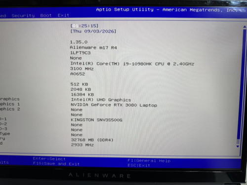 ნოუთბუქი Dell Alienware ID : 565725-I
