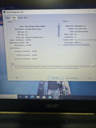 ნოუთბუქი ACER Pentium  ID : 0358-IV